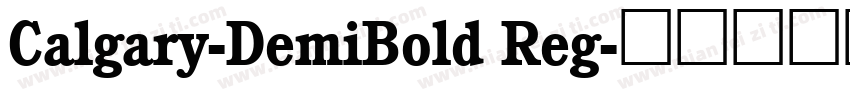 Calgary-DemiBold Reg字体转换
